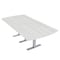 Skutchi Designs 45 in W, 96 in L, 29 in H, Engineered Wood Top, White HAR-AREC-46x92-T-WHCYPRESS - alternate 1